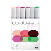 COPIC Marqueur sketch, kit de 6 Floral Favorites 1