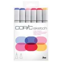 COPIC Marqueur sketch, kit de 6 Floral Favorites 2