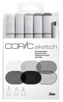 COPIC Marker sketch, 6er Set "Sketching Grays"