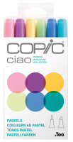 COPIC Marqueur ciao, kit de 6 Pastels