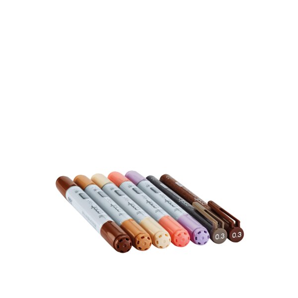 COPIC Marqueur ciao, kit de 7 Doodle Kit Peopel