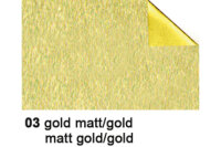 URSUS Bastelfolie Alu 50x80cm 4442103 90g, gold gold matt