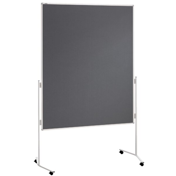 FRANKEN Moderationstafel ECO, 1.200 x 1.500 mm, Filz, grau