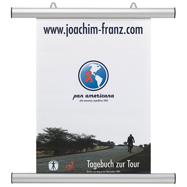 FRANKEN Profil&eacute; clipsable pour affiche, aluminium, argent