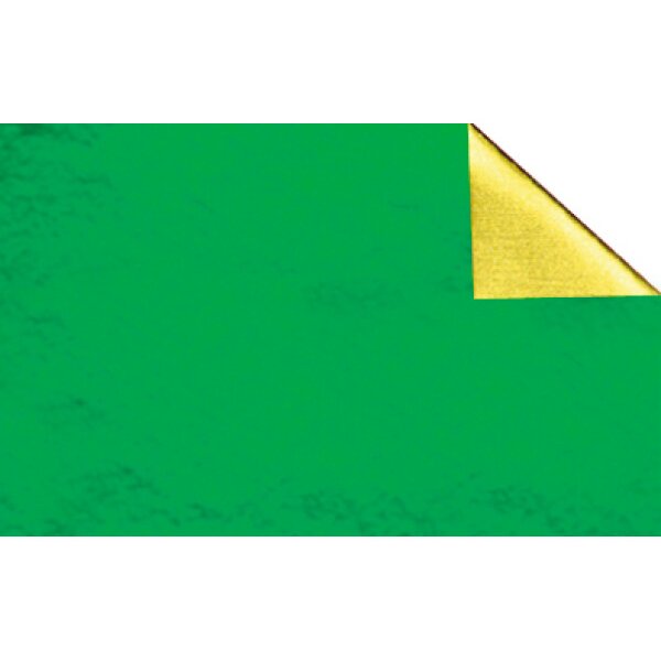 URSUS Bastelfolie Alu 50x80cm 4442105 90g, grün/gold