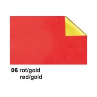 URSUS Film bricolage Alu 50x80cm 4442106 90g, rouge/or