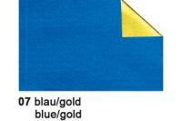 URSUS Bastelfolie Alu 50x80cm 4442107 90g, blau gold
