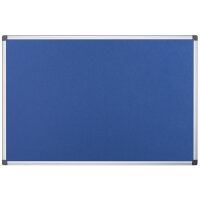 Bi-Office Tableau en feutre Maya, 1.200 x 900 mm, bleu