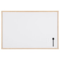 Bi-Office Tableau blanc, cadre en bois, (L)600 x (H)400 mm