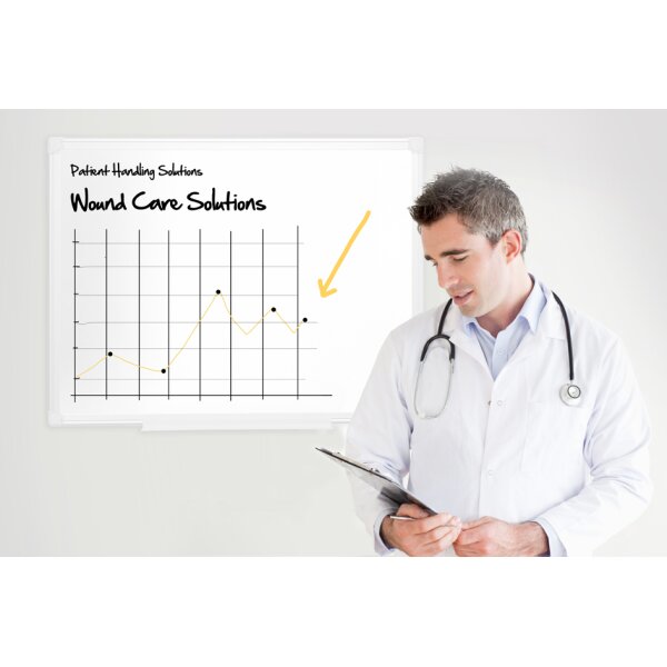 Bi-Office Tableau blanc Maya, antibactérien, 900 x 600 mm