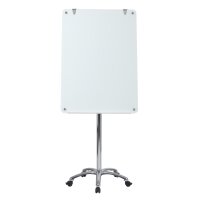 Bi-Office Chevalet de conférence mobile en verre