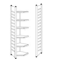 kerkmann Rayonnage de coin M2, (L)900 x (H)2.600 mm