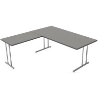 kerkmann Schreibtisch Start Up mit Anbau, (B)1.800 mm, weiss