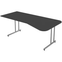 kerkmann PC-Schreibtisch Start Up, C-Fuss-Gestell, graphit