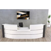 kerkmann Comptoir arrondi BARI avec élément...