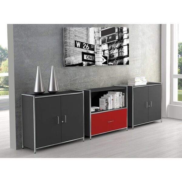 kerkmann Sideboard ARTLINE, 2 Ordnerhöhen, 1 rote Schublade