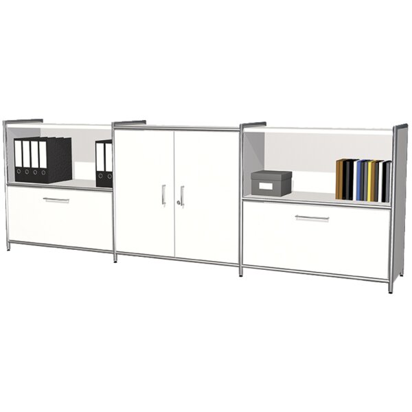 kerkmann Bahut ARTLINE, 2 hauteurs de classeur, anthracite
