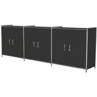 kerkmann Sideboard ARTLINE, 2 Ordnerhöhen, 6 Türen,anthrazit