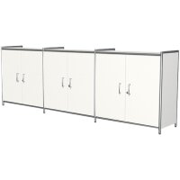 kerkmann Sideboard ARTLINE, 2 Ordnerhöhen, 6 Türen,anthrazit