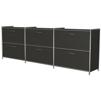kerkmann Sideboard ARTLINE, 2 Ordnerhöhen, 6 Schubladen,weiss