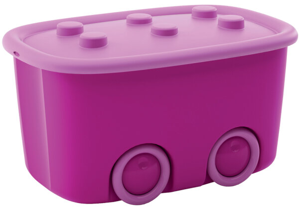 SMARTBOXPRO Aufbewahrungsbox "Funny Box L", 46 Liter, pink