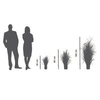 PAPERFLOW Kunstpflanze "Gras", Höhe: 550 mm