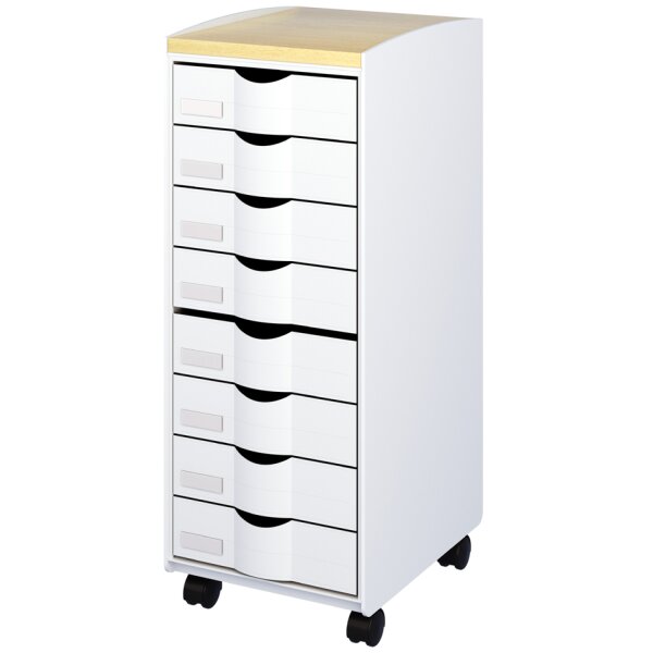 PAPERFLOW Rollwagen, 16 Sch&uuml;be grau buche