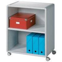 PAPERFLOW Rollwagen, 3 Fächer für Ordner, schwarz