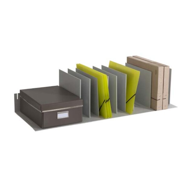PAPERFLOW Trieur &agrave; cases flexibles, gris