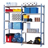 PAPERFLOW Lagerregal RANGECO, Anbauelement, blau grau