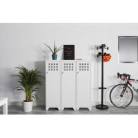 ALBA Portemanteau STAN3, 8 patères, gris métal