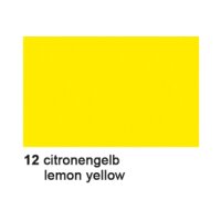 URSUS Papier transparent 70x100cm 2541412 42g, jaune citron