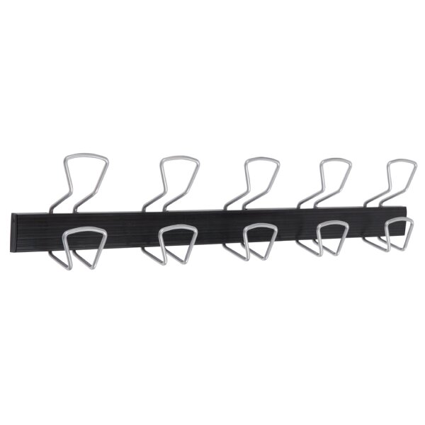 ALBA Portemanteau mural PRO5, 5 crochets, gris/noir