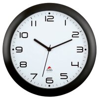ALBA Wanduhr "HORNEW", Quarzwerk, schwarz