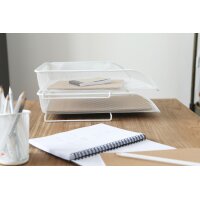 ALBA Briefablage "MESHFRA", DIN A4, Drahtmetall, grau