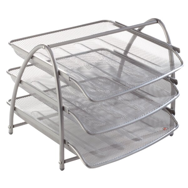 ALBA Briefablage "MESHTRAY3", DIN A4, Drahtmetall, grau