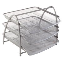 ALBA Briefablage "MESHTRAY3", DIN A4, Drahtmetall, weiss