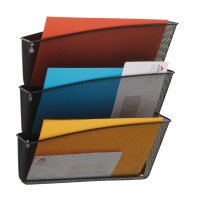 ALBA Trieur mural MESHFILE, lot de 3, noir