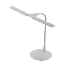 ALBA Lampe de bureau LED LEDTWIN, rechargeable, blanc