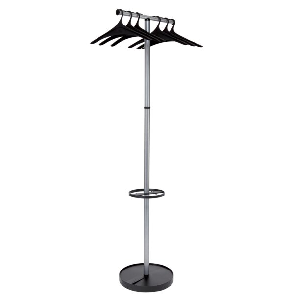ALBA Garderobenständer "WAVE2", (H): 1.740 mm, silber