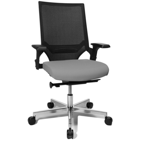 Topstar Bürodrehstuhl "T300", hellgrau schwarz