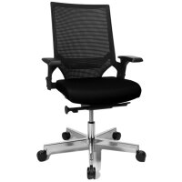 Topstar Chaise de bureau pivotante T300, rouge / noir