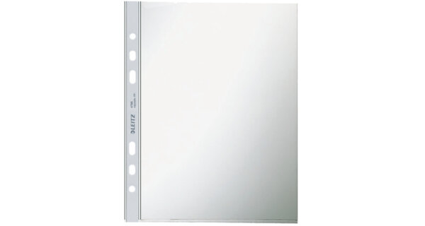 LEITZ pochette perforée, format A5, PP, transparent, 0,08 mm