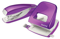 LEITZ Perforateur/Agrafeuse WOW 5095-10-62 violet, Bundle...