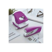 LEITZ Perforateur/Agrafeuse WOW 5095-10-62 violet, Bundle...