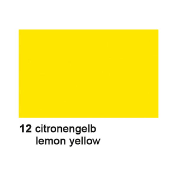 URSUS Papier de soie 50x70cm 4652212 jaune citron 25 feuilles
