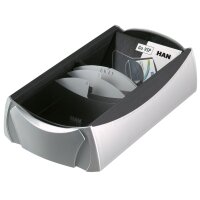 HAN Boîte pour cartes de visite VIP-SET, argent/noir