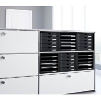 HAN Module de classement CONTUR, 5 tiroirs, gris clair