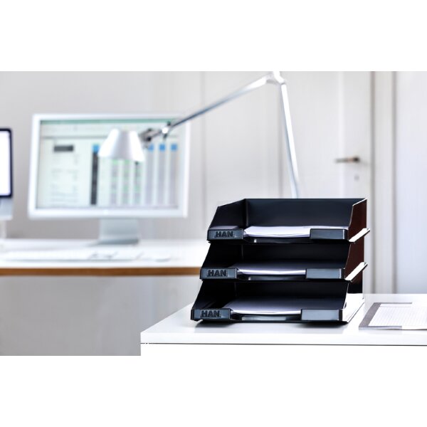 HAN Briefablage KLASSIK, DIN A4, Polystyrol, lichtgrau