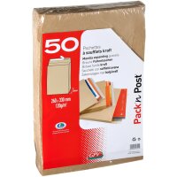 GPV Faltenversandtasche C4, 229 x 324 mm, mit Fenster